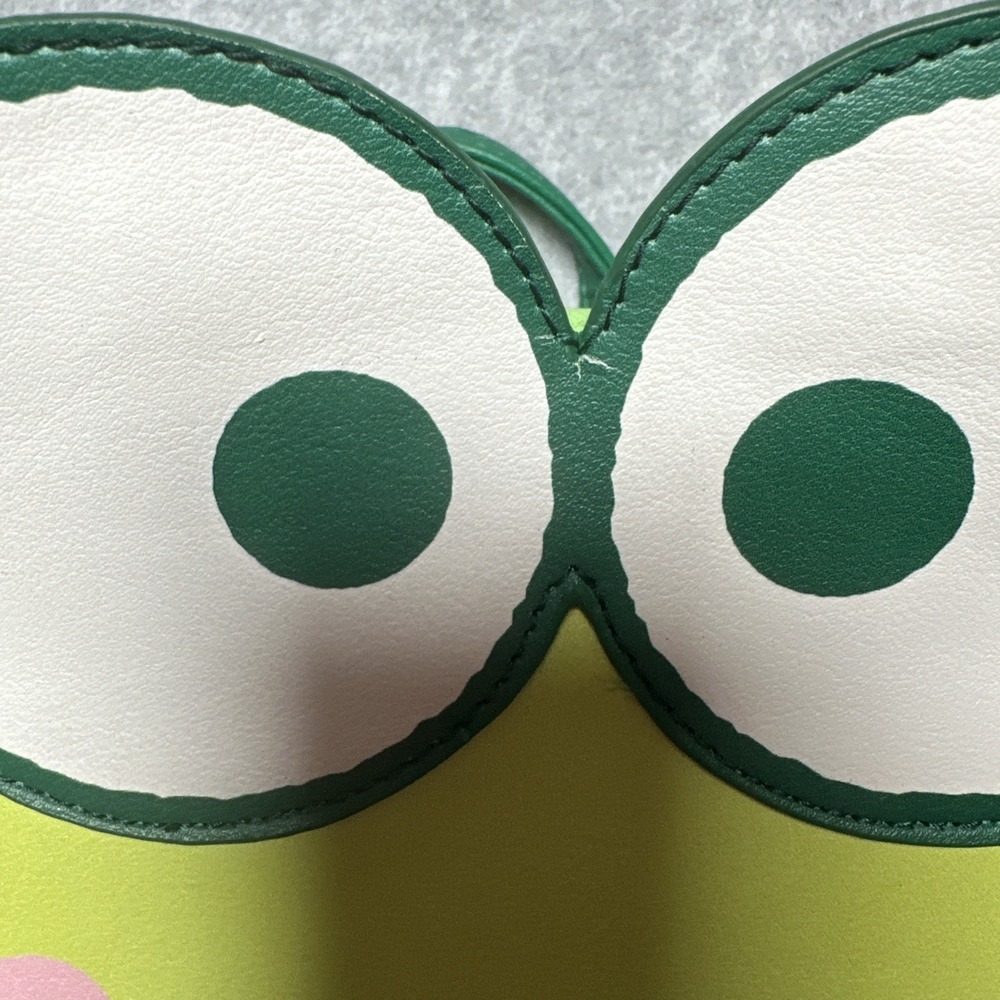 Loungefly Sanrio / Hello Kitty Green Check Kerropi 3D Mini Backpack Exclusive - Picture 6 of 9